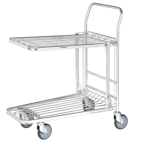 Folding Top Shelf Stock Trolley