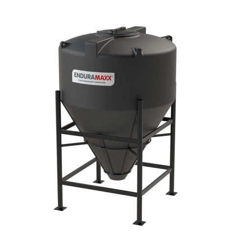 1,500L 60° Closed Top Conical Tank