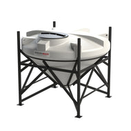 1,500L 45° Closed Top Conical Tank