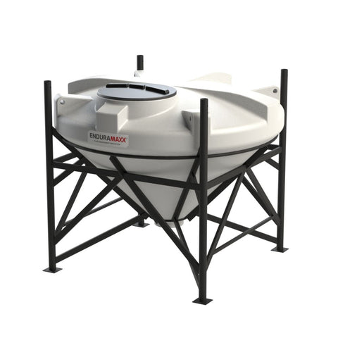 1,500L 45° Closed Top Conical Tank