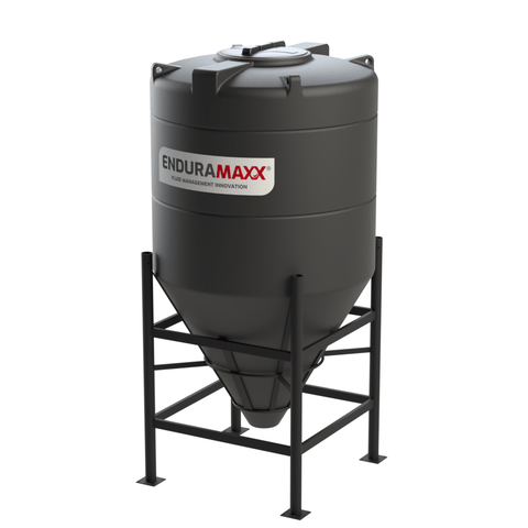 1,600L 60° Closed Top Conical Tank