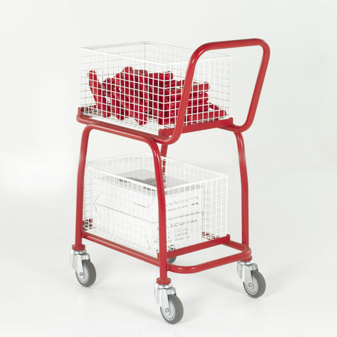 2 Tier Basket or Tray Trolley