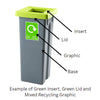 Compact Colour-Coded Recycling Bin – 20L