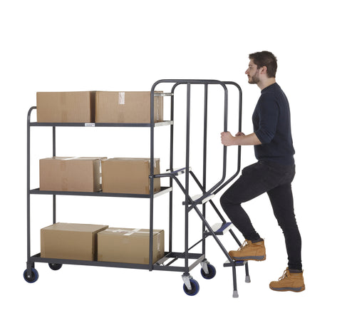 Order Picking Trolleys with Steps