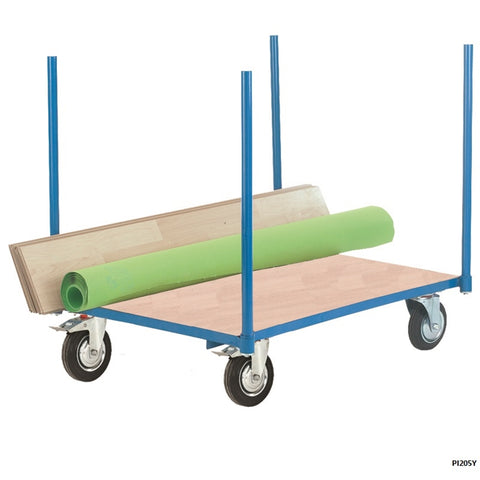 Wooden Deck Platform Trolley