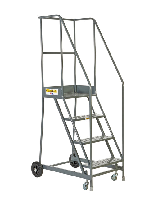 Climb It Picking Steps with Punched Tread Platform