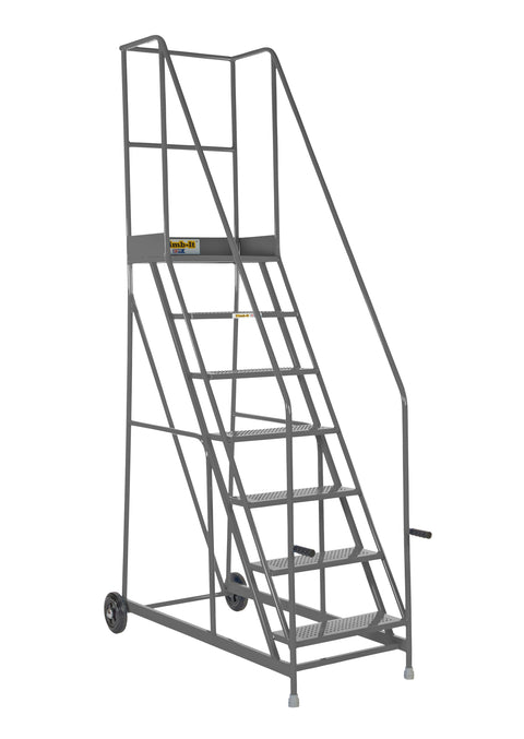 Climb It Picking Steps with Punched Tread Platform