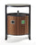 Wood Effect External Recycling Bin - 78 Litre