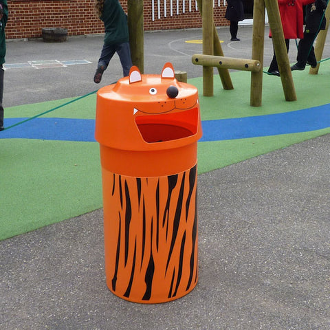 Animal Face Recycling Bins