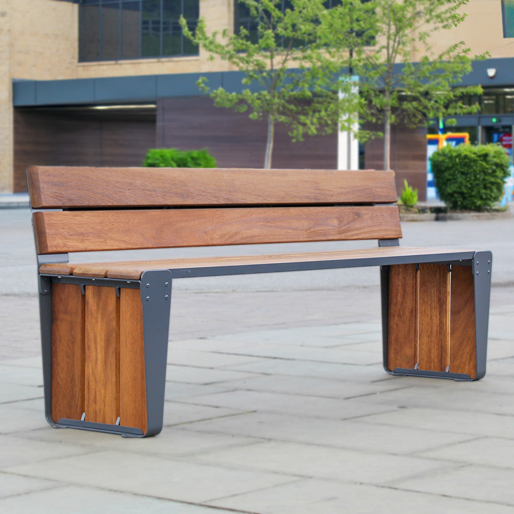 Arc Bench with Backrest - Jaydee Living