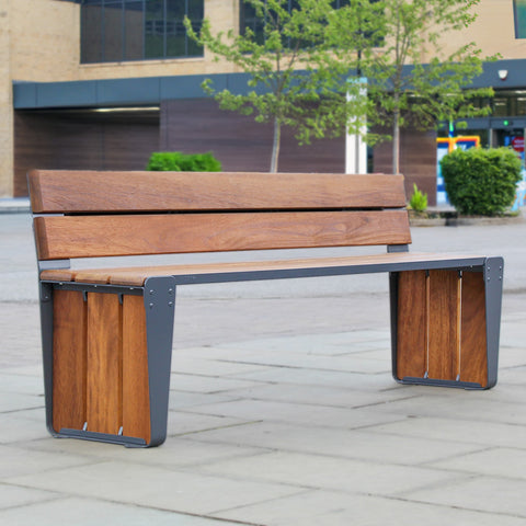 Arc Bench with Backrest