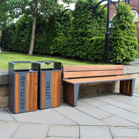 Arc Bench with Backrest