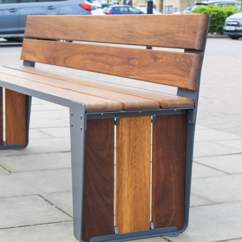 Arc Bench with Backrest