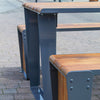 Arc Outdoor Table and Bench Set