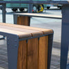 Arc Outdoor Table and Bench Set