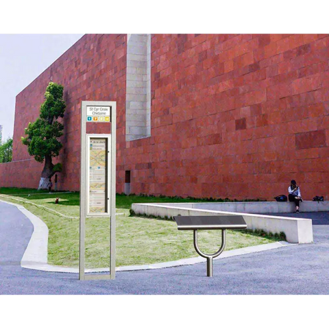 Box-Section Bus Stop Sign