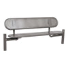 Brighton Polished Steel Top Bench