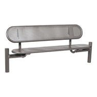 Brighton Polished Steel Top Bench