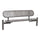 Brighton Polished Steel Top Bench