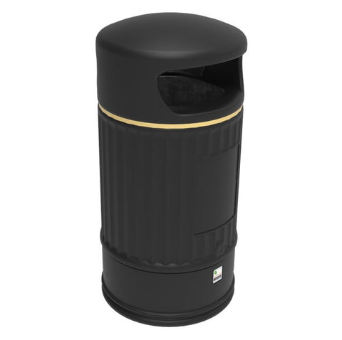 Classic External Litterbin with Integrated Stubber Plate - 105 Litre