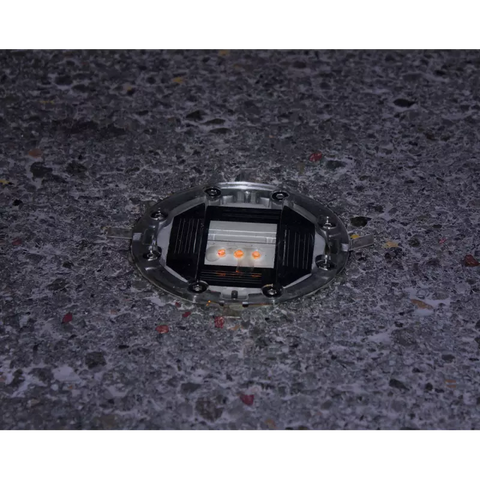 Centre Lane Aluminum Solar LED Cat's Eye