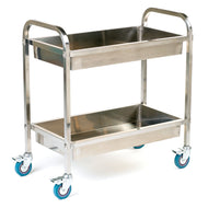 Stainless Steel Deep Shelved Tray Trolley