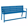 Derwent Easy-Access 6-Slat Steel Bench