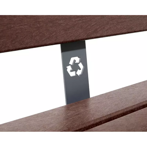 Derwent 5-Slat Eco Plastic Bench