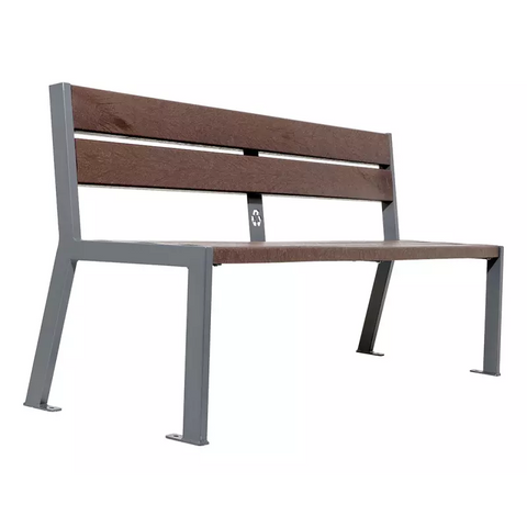 Derwent 5-Slat Eco Plastic Bench