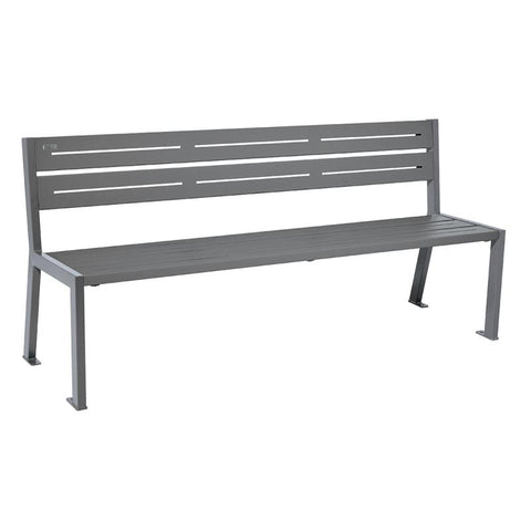 Derwent 5-Slat Steel Bench