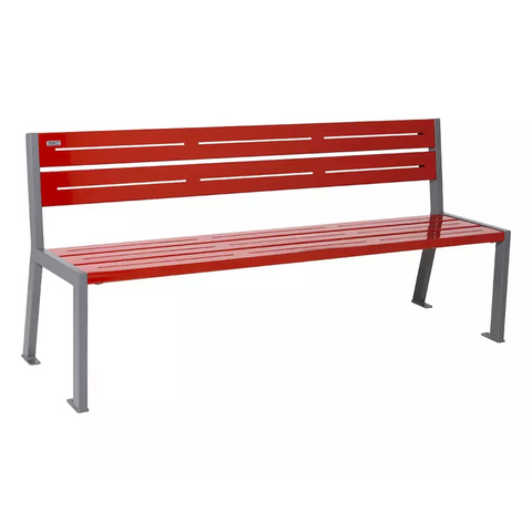 Derwent 5-Slat Steel Bench