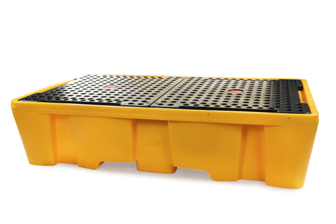 Double-Unit IBC Pallet with Grate