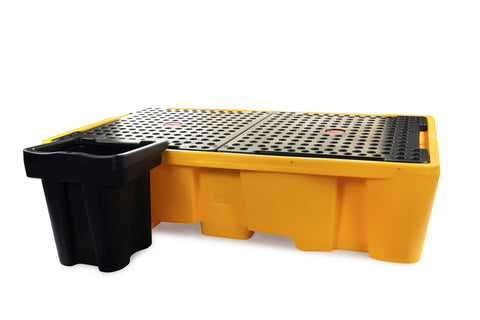 Double-Unit IBC Pallet with Grate