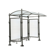 District Polished Steel Cycle Shelter