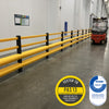 Dual Bumper Pedestrian Barrier