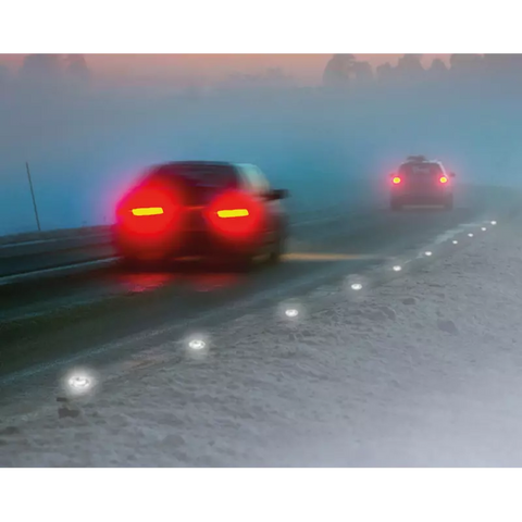 High-Visibility Glass LED Cat's Eye - 50mm