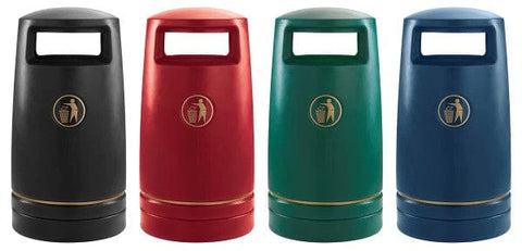 Hooded Outdoor Waste Bin – 100L
