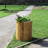 Wycliff Iroko Round Planter