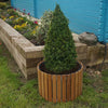 Wycliff Iroko Round Planter