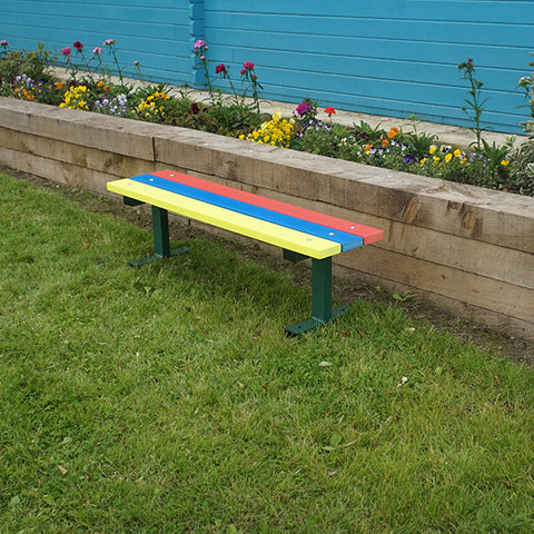 Children's Rainbow Eco Plastic Bench