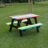 Children's Rainbow Eco Picnic Table