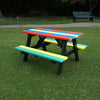 Children's Rainbow Eco Picnic Table
