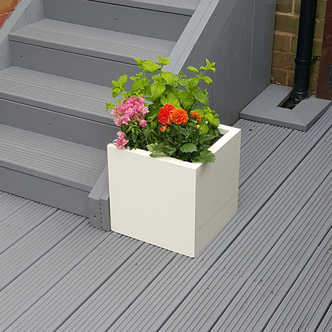 Midi Cube Steel Planter