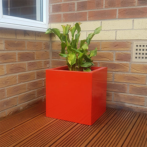 Midi Cube Steel Planter