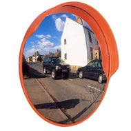 Orange Casing Traffic Mirror with Hood