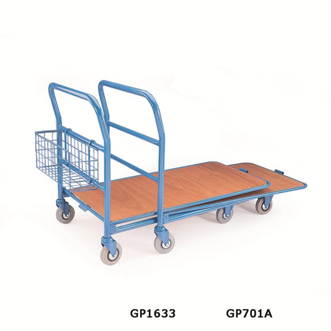Wooden Platform Stock Trolley