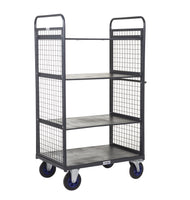 Heavy Duty Distribution Trolley with 3 Adjustable Shelves