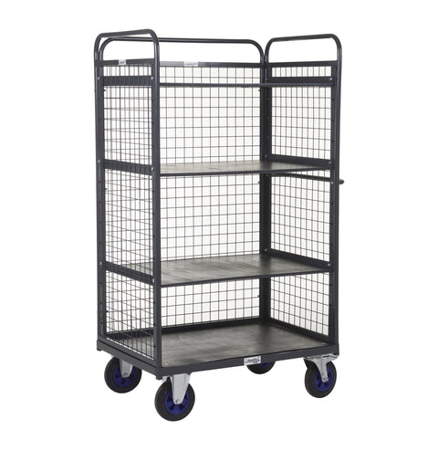 Heavy Duty Distribution Trolley with 3 Adjustable Shelves