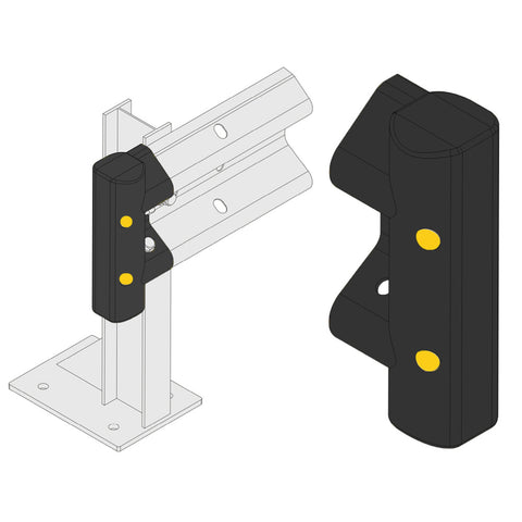 Pedestrian Rail End Protection