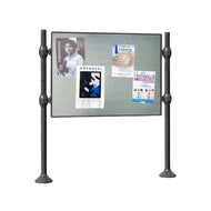 District Signage Support with Polished Steel Top